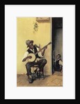 The Banjo Player, 1881 by Leon Delachaux