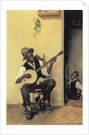 The Banjo Player, 1881 by Leon Delachaux