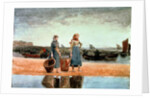 Two Girls on the Beach, Tynemouth, 1891 by Winslow Homer