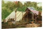 Camp in the Maine Wood, No.3, 1879 by John George Brown