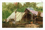Camp in the Maine Wood, No.3, 1879 by John George Brown