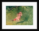 Girl on a Swing by Winslow Homer