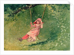 Girl on a Swing by Winslow Homer