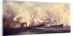U.S.S. Kearsarge Sinking the Alabama, 19th June 1864 by Xanthus Russell Smith
