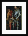 Warrior handing a letter to a page by Veronese