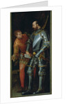 Warrior handing a letter to a page by Veronese