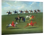 Race Horses exercising in a landscape by James Seymour