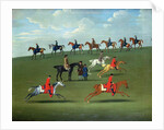 Race Horses exercising in a landscape by James Seymour