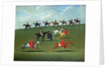 Race Horses exercising in a landscape by James Seymour
