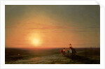 Peasants returning from the fields at sunset by Ivan Konstantinovich Aivazovsky