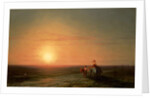 Peasants returning from the fields at sunset by Ivan Konstantinovich Aivazovsky