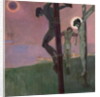 Crucifixion with darkened sun by Egon Schiele