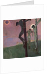 Crucifixion with darkened sun by Egon Schiele