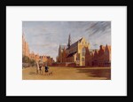 The Groote Market, Haarlem, with the Church of St. Bavo by Gerrit Adriaensz Berckheyde
