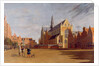 The Groote Market, Haarlem, with the Church of St. Bavo by Gerrit Adriaensz Berckheyde