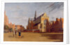 The Groote Market, Haarlem, with the Church of St. Bavo by Gerrit Adriaensz Berckheyde
