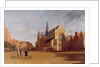 The Groote Market, Haarlem, with the Church of St. Bavo by Gerrit Adriaensz Berckheyde