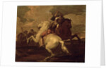 Two horsemen engaged in combat by Francesco Simonini