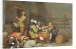 Soldiers playing cards in a guardroom by Gerard ter Borch or Terborch