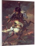 Officer of the Chasseurs charging on horseback by Theodore (attr. to) Gericault
