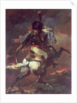 Officer of the Chasseurs charging on horseback by Theodore (attr. to) Gericault