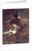 Officer of the Chasseurs charging on horseback by Theodore (attr. to) Gericault