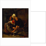 A village doctor tending a peasant's shin by Jan Havicksz Steen