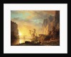 Sunset in the Rockies by Albert Bierstadt
