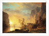 Sunset in the Rockies by Albert Bierstadt