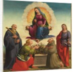 Madonna delle Cintola with Saints Benedict, Thomas, Francis and Julian by Francesco Granacci