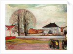 House in Aasgaardstrand, 1905 by Edvard Munch