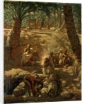 Berbers at an Oasis Well by Alphonse Etienne Dinet