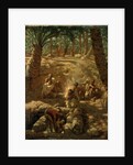 Berbers at an Oasis Well by Alphonse Etienne Dinet