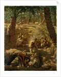 Berbers at an Oasis Well by Alphonse Etienne Dinet