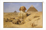 Excavation of the Sphinx, 1887 by Ernest Carl Eugen Koerner