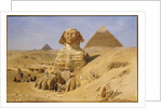 Excavation of the Sphinx, 1887 by Ernest Carl Eugen Koerner