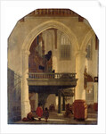The west end of the Oude Kerk, Delft by Gerrit Houckgeest