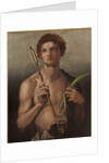 Saint Sebastian with an arrow in his right hand and the martyr's palm in his left by Andrea del Sarto