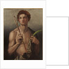 Saint Sebastian with an arrow in his right hand and the martyr's palm in his left by Andrea del Sarto