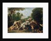 Dogs Fighting in a Wooded Clearing by Frans Snyders or Snijders