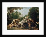 Dogs Fighting in a Wooded Clearing by Frans Snyders or Snijders