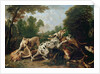 Dogs Fighting in a Wooded Clearing by Frans Snyders or Snijders