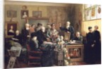 The Estate Auction, 1903 by Carl Johann Spielter