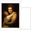 Portrait of the artist's wife and daughter by Richard Cosway
