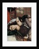 Embracing lovers, second half of the 19th century by Abu'l Hassan Ghaffari