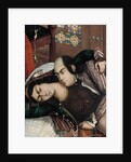 Embracing lovers, second half of the 19th century by Abu'l Hassan Ghaffari