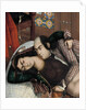 Embracing lovers, second half of the 19th century by Abu'l Hassan Ghaffari