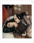 Embracing lovers, second half of the 19th century by Abu'l Hassan Ghaffari