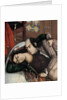 Embracing lovers, second half of the 19th century by Abu'l Hassan Ghaffari
