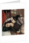 Embracing lovers, second half of the 19th century by Abu'l Hassan Ghaffari